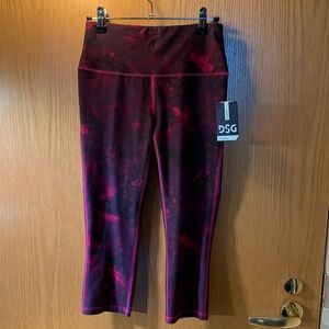 New! DSG Women’s XS Maroon and Purple Capri Leggings